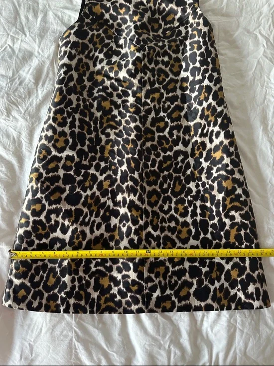 J. Crew Leopard Print Sleeveless Dress 4 - Picture 6 of 7